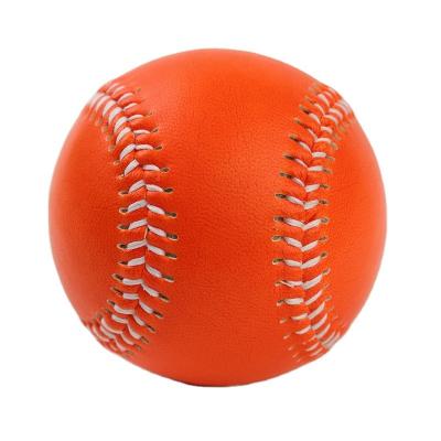 China PVC Leather Weighted Baseball Forming 9inch 6oz Orange Color for sale