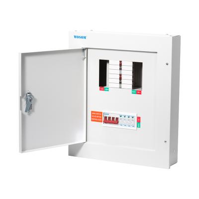 China Protect circuit breakers installed TPN16-125S indoor recessed 3phase distribution box with 125A main switch and 40KA SPD for sale