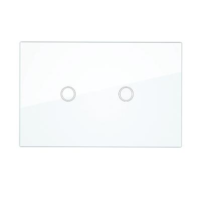 China Easy installation wosom 80-260V AC wall light switch U touch switch 2Gang/1Way South American standard wosom white. for sale