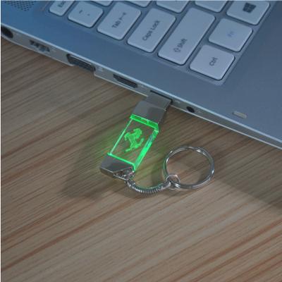 China Crystal Wholesale USB Flash Drive 1GB 2GB 4GB 8GB 16GB 32GB 64GB 128GB Crystal Pendrive With Keychain for sale