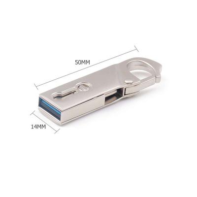 China Custom Metal USB 3.0 Memory Stick Pendrive 8gb 16gb 32gb 64gb 128GB TYPE-C OTG Flash Drive for sale