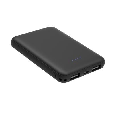 China Dual USB Power Bank with Type-C Shenzhen Factory Wholesale 2.1A Power Banks 5000mAh Powerbank Portable Mobile Phone Battery Charger with Type-C for sale