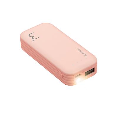 China Supper MINI and flashlight factory bulk power bank 3.7V 3000mah ultra-thin cute Li-lion battery portable charger with flashlight for mobile phone for sale