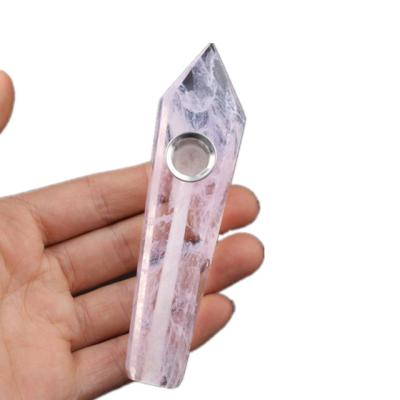 China Europe Natural Polished Crystal Clear Quartz Smoking Pipes For Gifts for sale