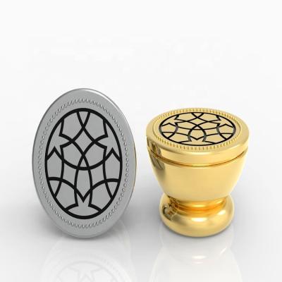 China Non Puddle Through Separate Perfume Cover Zamac Perfume Cap For FEA Perfume Bottle 15 Glass 15mm for sale