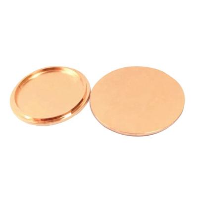 China Non Spill Rose Gold Color Copper Twist Zamac Lid Caps For Cans for sale