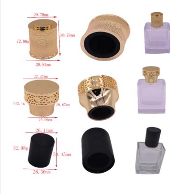 China Non Spill Zinc Alloy Black Magnetic Perfume Bottle Cap For Glass Bottle for sale