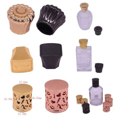 China Non Elegent Spill Zinc Alloy Caps Perfume Zamac Caps For Glass Bottle FEA15 for sale