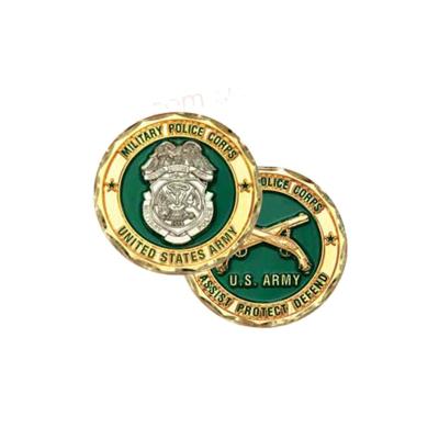 China China Name Black Navy Military Police Commemorative Metal Challenge Coin for sale