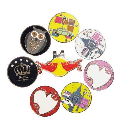 China Portable Hot Selling Custom Poker Chip Style Golf Ball Markers for sale