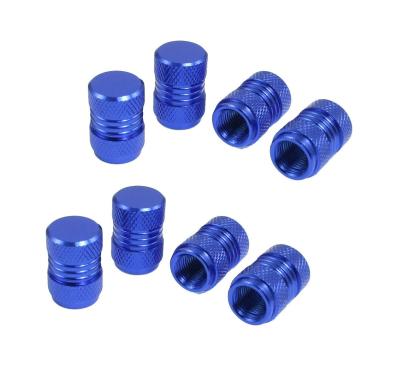 China 7 Mm Thread Car Tyre Valve Stem Caps Covers Royal Blue Easy Installation for sale