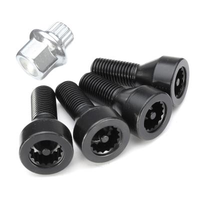 China Security Car Locking Wheel Bolts Carbon Steel Apply To For BMW E32 / E34 / 328i for sale