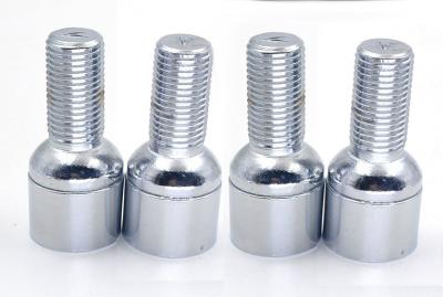 China Security Chrome Locking Wheel Bolts Bulge Acorn Closed End Fit European Cars for sale