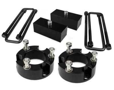 China Aluminum Coil Spacer Lift Kit 2'' Inch Front Thickness Anodized Black Finish for sale