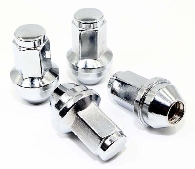 China 2 Inch Chrome Large Acorn Seat Lug Nuts Carbon Steel For Ford F-150 Expedition for sale