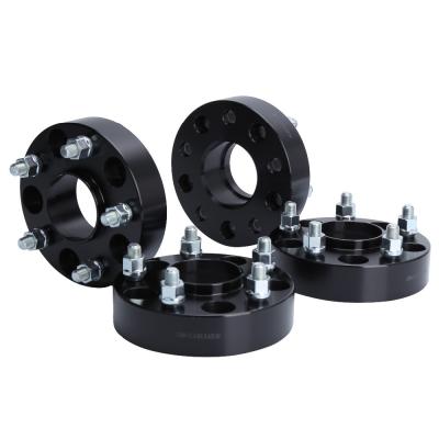 China 78.3mm Center Bore 5x5 To 5x5 Wheel Spacers Cnc Wheel Spacers Black Color for sale