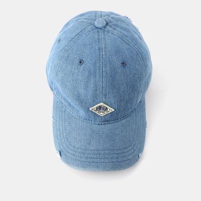 China 2021 hot sale JOINT style denim COMMON high quality custom made baseball sports hats for adult unisex hats with broken style for sale