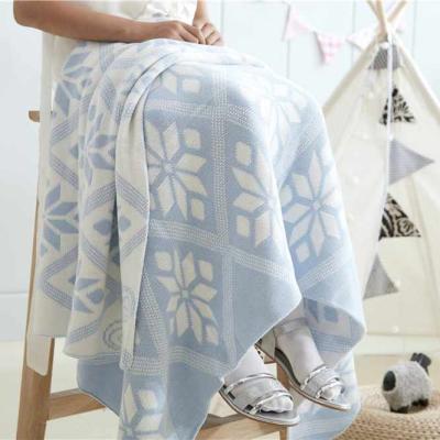 China 2021 Soft Touch Luxury Knitted Super Antistatic Super Antistatic Warm Thick Winter Newborn Baby Kid Quilt Throw Blanket Minky for sale