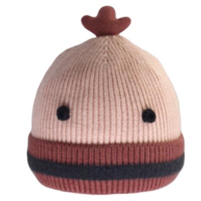 China Dobby 2021 Infant Cute Animal Hats Autumn Fashion Warm Knitted Baby Toddler Baby Dobby Hat Winter Shap Knit Beanies for sale