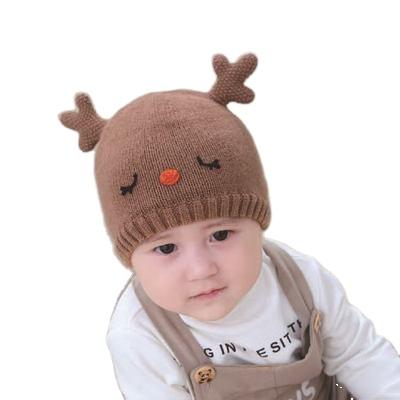 China Imitate Animal Imitate Animal 2021 100%cotton Knit Baby Head Hat Toddler Infant Kids Cute Solid Color EmbroideryNewborn Beanie Hats Custom Made Winter Autumn for sale