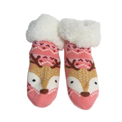 China Autumn And Winter Sock Warm High-tube Non-slip Soft Rubber Thick Bottom Snow Indoor Floor Shoes Kids Shoes S0079 S0079 for sale