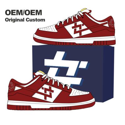 China Fashion Trend High Top Canvas Shoes Skateboard Casual Shoes Fashion Sneakers Sporty Gym Shoe OEM Custom Skateboard Sneakers for sale