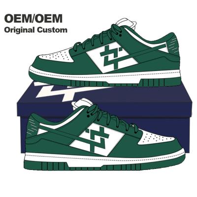 China Fashion Trend S High Tops Skateboarding Shoes Zapatillas Casuales Sneakers Leather OEM Custom Mens Sneakers Shoes for sale