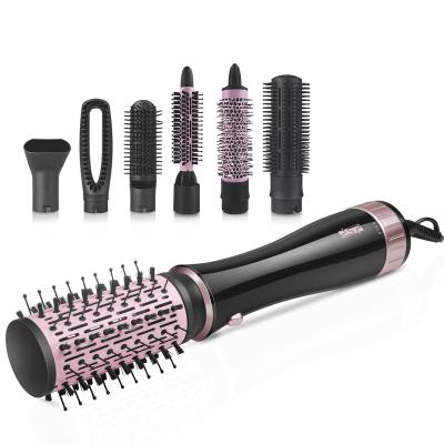 China Compact DSP Multi-Function Airbrush Ceramic Hot Blow Dryer One Step 7 In 1 Hair Styling Tool For Straightening, Curling for sale