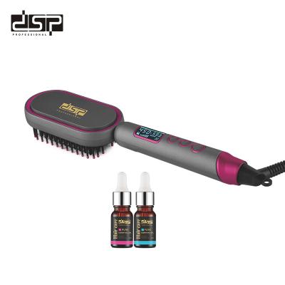 China Factory Wholesale Battery Operated Straight Professional Hot Airbrush DSP LED Display LED Display Electric Hair Dryer Fan with Comb Hair Styler for sale