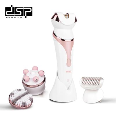 China Hotel DSP Electric Facial Bikini Lady IPX4 Waterproof Shaver With Cleaning Brush And Massage Head for sale