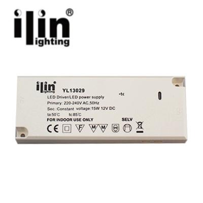 China Hot Selling Constant Voltage Driver Dc 12v 15w 124*48*18mm Cabinet Transformer Led Light Driver for sale