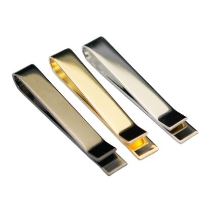 China Striped enamel Hot 3-piece set of tie clip for men and women simple shirt tie clip fixing clip for sale