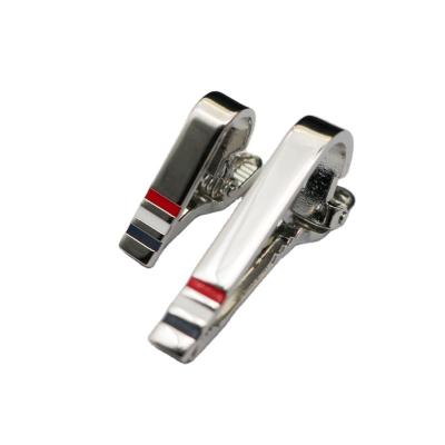 China Combine mother and child tie clips New female tie clip Shirt size combination plated brass material logo tie clip for sale