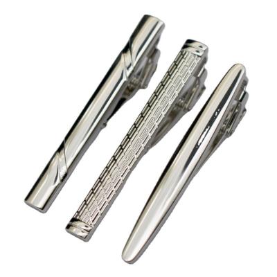 China Business style Hot business tie clip set 3 set style metal brass material shirt tie clip ornaments for sale