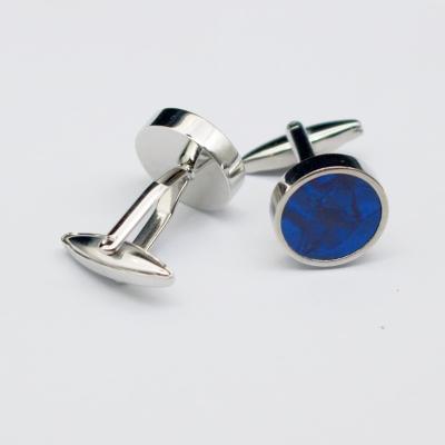 China Brass New simple rod cufflinks cylindrical men's and women's shirts silver cufflinks for sale