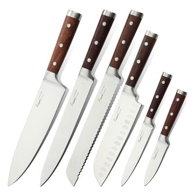 China Viable Wood Handle 8 Inch Damascus Steel Meat Cleaver Multifunctional Chef Knife for sale