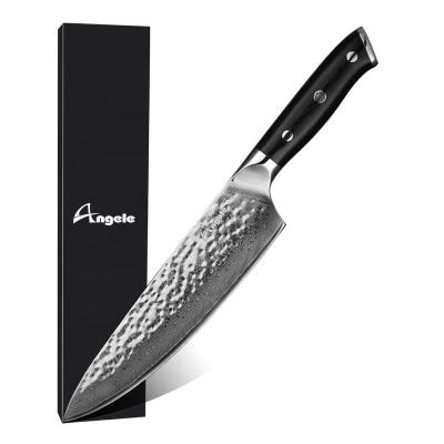 China Viable Newcomer 8 Inch 67 Layers Chef Knife Damascus Pattern Mirror Fantasy for sale