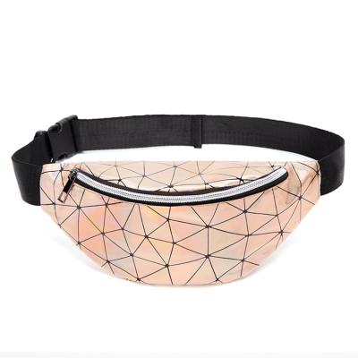 China Water Proof Female Fashion Girls Chest Geometric Cross - Body Waist Bag for sale