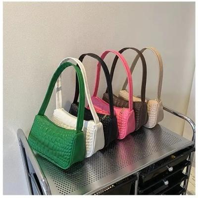 China Fashion Custom Logo Green Leather Leather Luxury Fashion Ladies Women Shoulder Women Bags Handbag Purse for sale