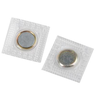 China Round or 18mm Jewelry Magnet Custom Sew In Invisible Washable Hidden Magnetic Buttons PVC Shirt Sewable Magnets for sale