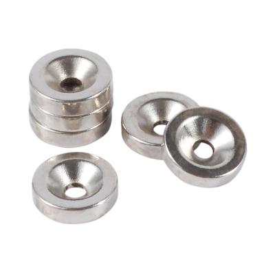 China Industrial Magnet Super Strong Round Neodymium Countersunk With Screws Ring Magnets Rare Earth N50 Free Shipping for sale