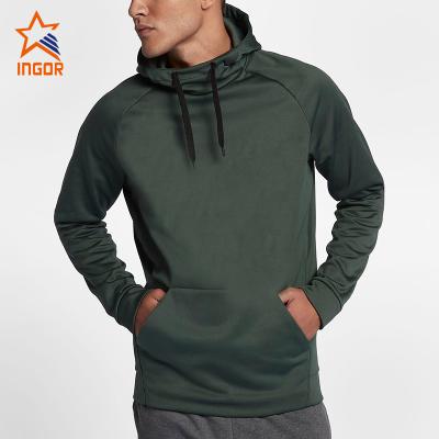 China Wholesale Custom Plain Winter Cotton Fitness Anti-Shrink Men Sports Hoodies for sale