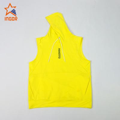 China 2021men's Gym Tank Tops Mens Hoodies Polyester Cotton Sweatshirts QUICK DRY Custom for sale