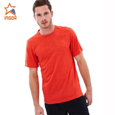 China Custom Made Men's T-shirt Cheap Blank Bamboo Cotton Antibacterial Polyester Sportswear for sale