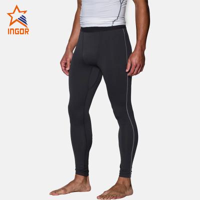 China Ingor Antibacterial Sports Wear Fitness Sublimation Pant Gaiters Factory Men's Gaiters Compression for sale