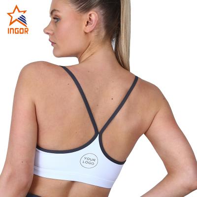 China Antibacterial sports bra fitness wear new custom color design women aplet fitness bra yoga bra made in china for sale