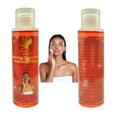 China Toner reduce fine lines lighten dark spots blemishes improve skin elasticity and firmness acne prone and black skin whitening face toner for sale