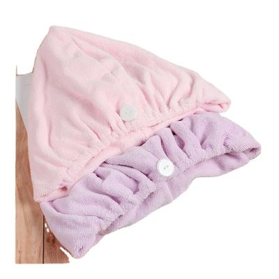 China Disposable Microfiber Hair Dry Coral Towel Thickened Quick Drying Bag Head Scarf Manufacturers Wholesale Customized for sale