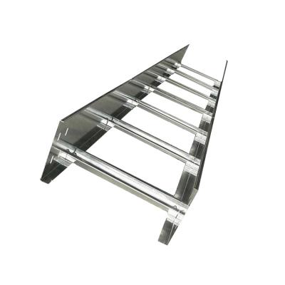 China Hot Dipped Galvanized Cable Ladder Cable Tray China Factory Direct Sales 50mm Steel Basket Cable Ladder for sale