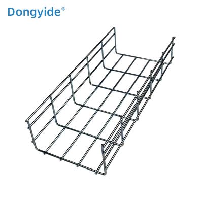 China Manufacturer Customized 10 Wire Mesh Cable Tray Stainless Steel Long Term Cable Basket for sale